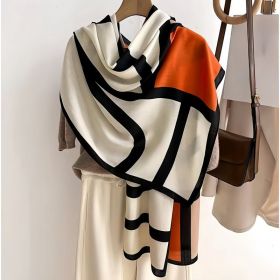 Women's Scarf Scarf Fashionable All-match Vacation Style Beach Towel (Option: MZYM00012color-Above 175cm)