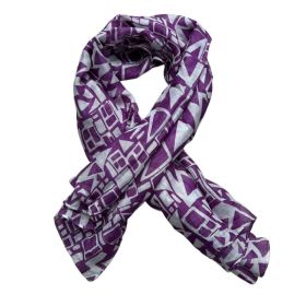 Purple Boho Square Scarf,Head Scarf,Luxe Look For Evening Wear,Scarf,vacation,daily Life,evening Party,Office Appropriate Subtlety For Women Men (Option: 1pcs)