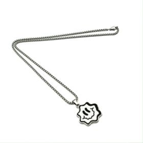 Wave Face Necklace Hip-hop Pendant Popular Jewelry Funny Street Accessories (Option: White)