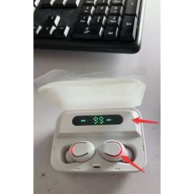 Multifunction Bluetooth Headset Binaural Movement Power Bank Phone Support (Option: White)