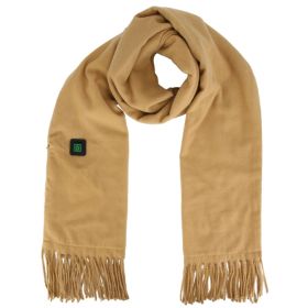 1Pc Electric Heated Winter Scarf USB Heating Neck Wrap Unisex Heated Neck Shawl Soft Warm Scarves 3 Heating Modes For Outdoor Cycling Skiing Skating (Option: Brown)