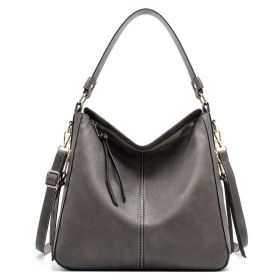 Hobo Bags Women High Capacity Handbags Fahsion Commuting Crossbody Shoulder Bag Shopping Totes (Option: Light Grey)