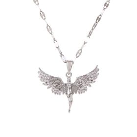 Women's Cute Dream Moon Necklace Versatile Design Jewelry (Option: Women-White)