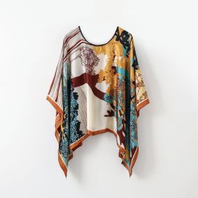 Pullover Shawl Outerwear Cover-up Multifunctional Scarf (Option: Style 1-110X110CM)