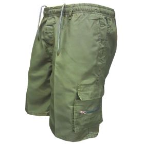 Men's Casual Working Pants Shorts Loose Summer Outdoor Workout Pants (Option: Army Green-XXXL)