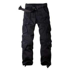 Three-dimensional Pocket Overalls Men's Multi-pocket (Option: Eight Black With Pocket-34)